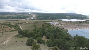 Вид с холма возле Пироговского водохранилища (Крым, село Пироговка). 16 июня 2024 года.