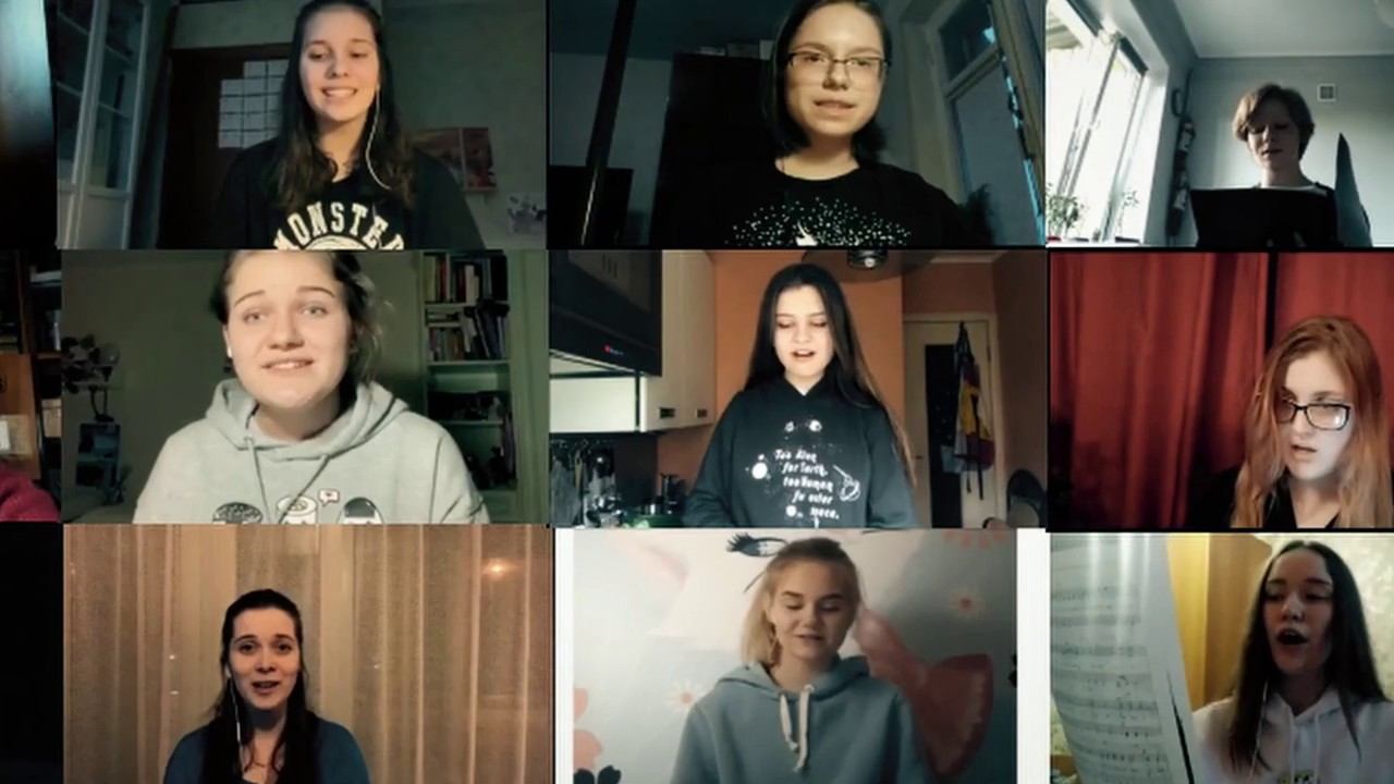 Музыка Ф. Макарова «Ангел вопияше», Концертный хор ЦТР и МЭО "Радость" смотреть онлайн