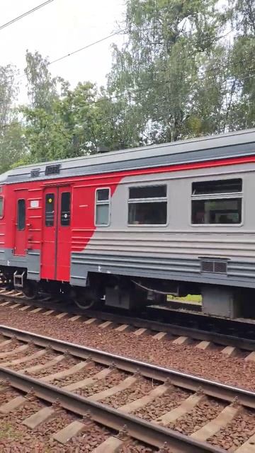 ЭТ2ЭМ-003 отправляется с о.п. Озерки #поезда #транспорт #ржд #россия #спб #электричка смотреть онлайн