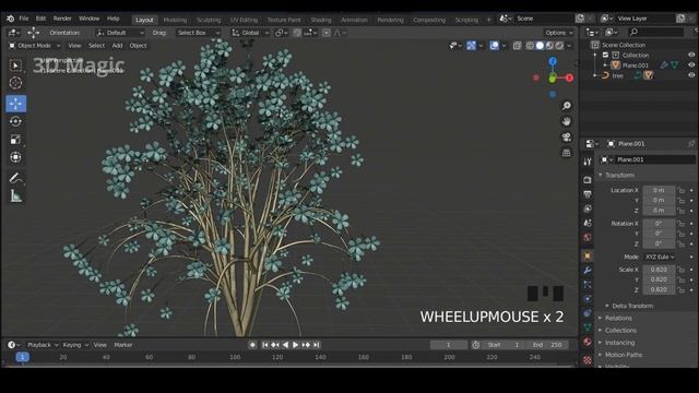 How to make a Flower Tree in Blender 2.83 смотреть онлайн