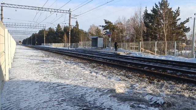 ЭД4М-0150 прибывает на О.П. 217 КМ | К.Уральский - Шадринск - Курган | №7354/7386 смотреть онлайн