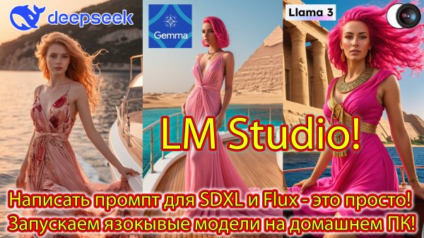 LM Studio - Написать промпт для SDXL и Flux - это просто! Запускаем язокывые модели на домашнем ПК!