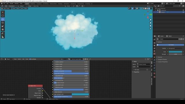 Ghibli anime cloud shader explanation смотреть онлайн