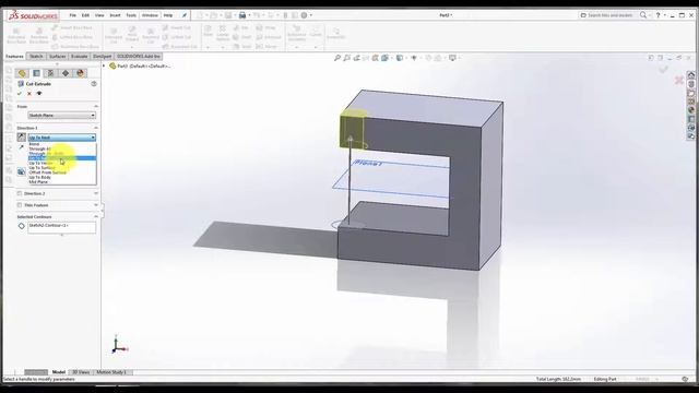 What's New in SOLIDWORKS 2017 Tutorial : Extrude Cut | SOLIDWORKS 2018 смотреть онлайн