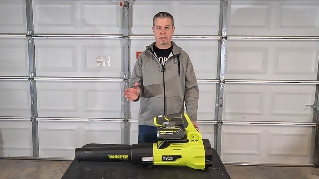 Ryobi 40v Brushless Li-ion Whisper Blower w/Turbo смотреть онлайн