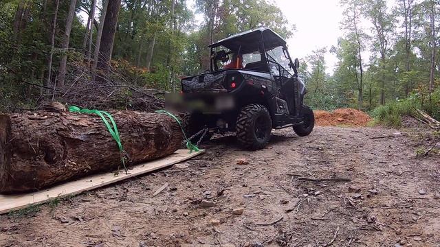 35-Winch and homemade skid to move big logs смотреть онлайн