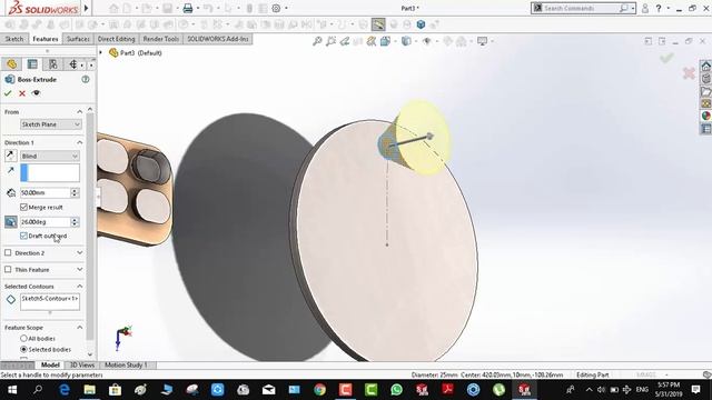 Circular pattern with solid works 11 смотреть онлайн