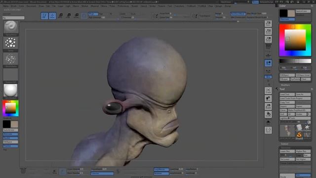 Zbrush polypaint timlapse 2019_04_07_v006 смотреть онлайн