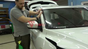 Инструкция по оклейке стойки лобового стекла Geely Coolray