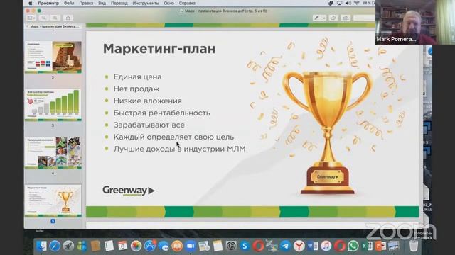 Бизнес встреча команды Люди Мира от Марка Померанца.6.03.2021 смотреть онлайн