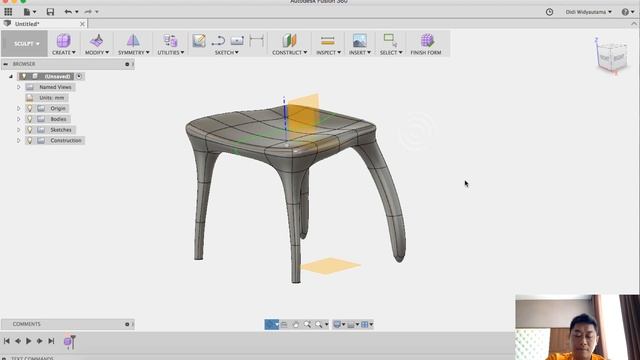 Fusion 360 Tutorial-Furniture Design смотреть онлайн