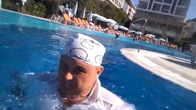 Бассейн отеля Hedef Resort. Алания, Конаклы. смотреть онлайн