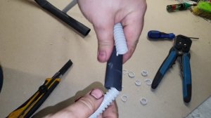 разные методы соединение гофры