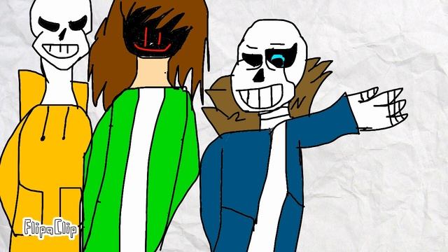 Sans(Undertale)Chara(StoryShift) Papyrus(Underswap) смотреть онлайн