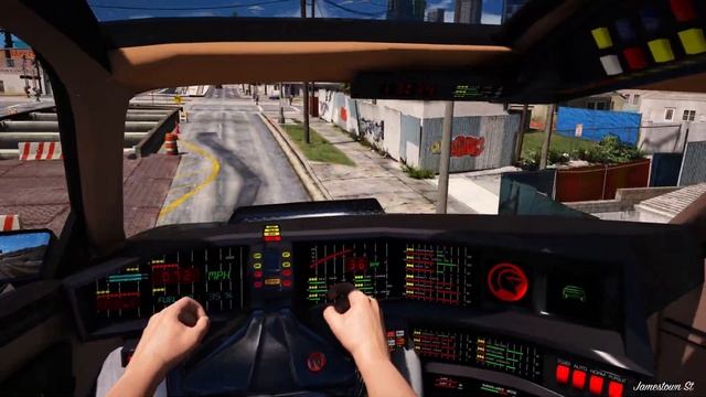 Knight Rider Mod GTA 5 - Turbo Boost Trajectory Guide with Angle Adjustment смотреть онлайн