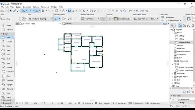 start archicad 24 part 2 tutorial how to make a slab and beam 2floor смотреть онлайн
