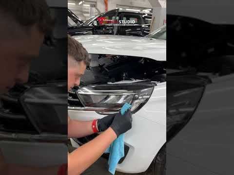 ЛАДА ВЕСТА 2024 оклейка фар защитной пленкой. Как поклеить самому?