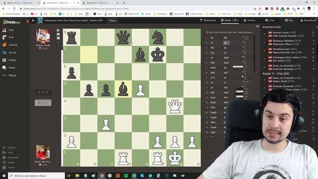 GM Duda vs. GM Dubov: partia roku?! смотреть онлайн