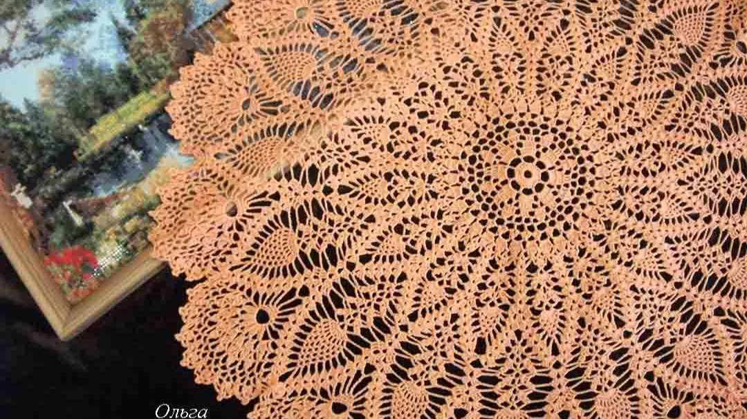 БОЛЬШАЯ САЛФЕТКА КРЮЧКОМ 