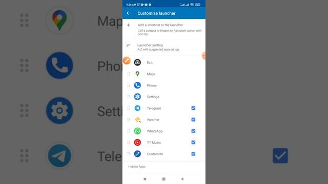 Luncher sorting suggested Telegram Apps Hidden on Redmi note 10 and 10Pro смотреть онлайн
