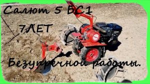 Мотоблок Салют 5БС1 7 Лет безупречной работы  Отзыв+Вспашка