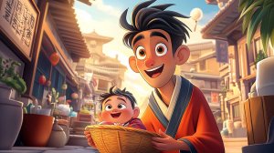 Мультфильм Жили-были три японца