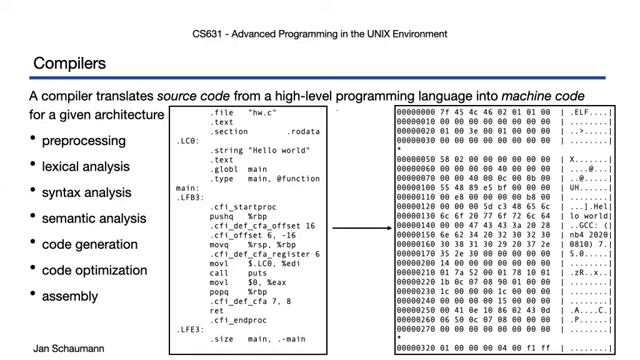 UNIX24_5_03 Advanced Programming in the UNIX Environment_ Week 05, Segment 3 - Compilers (Part I) смотреть онлайн