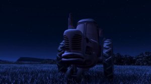 Тачки. 2006. Мэтр и Молния шугают трактора.