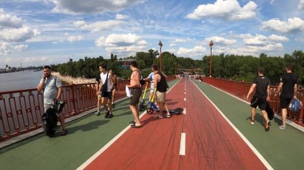 Как сегодня живет Киев? Трагедия в Киеве / Пешеходный мост /Труханов Остров / Пляж