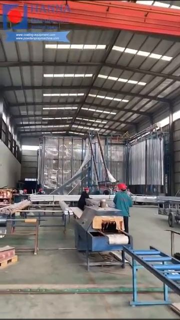 Aluminium Profile Powder Coating Line смотреть онлайн