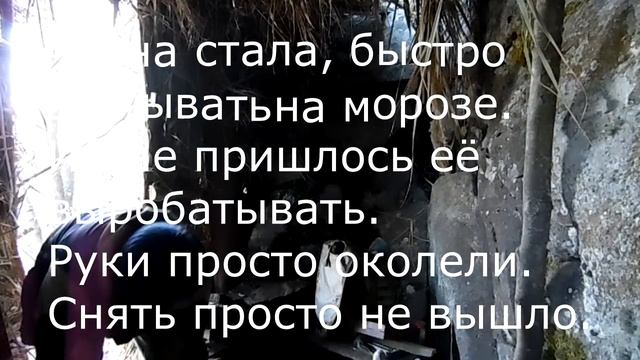 Первые морозы. Моё строительство приостановлено. Пародия на бушкрафт. A parody of bushcraft. смотреть онлайн