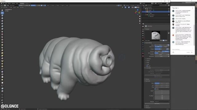 3d Tardigrade (Water Bear) Sculpted in Blender & Cinema 4d, Rendered in Octane // The Practice 225 смотреть онлайн