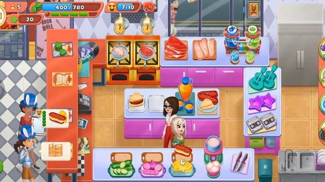 Cooking Diary Колафорния: Рок-ням-Ролл 132 уровень (сложный) смотреть онлайн