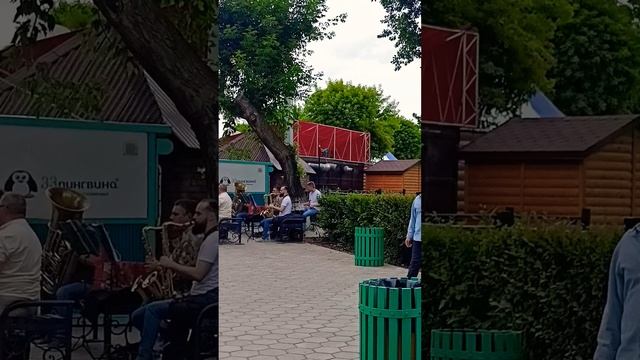 Оркестр в парке. #оренбург #прогулка #отдых #лето смотреть онлайн