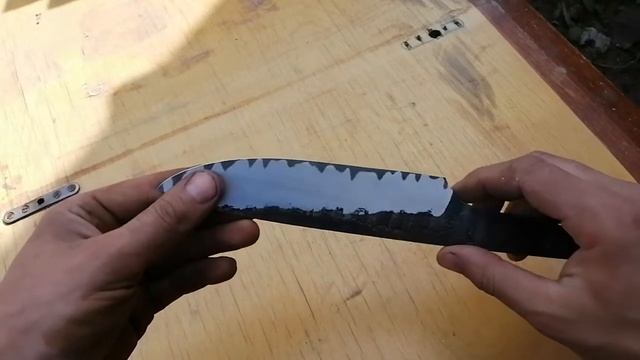 Клинок для кухонного ножа из ламинировпнной стали. смотреть онлайн