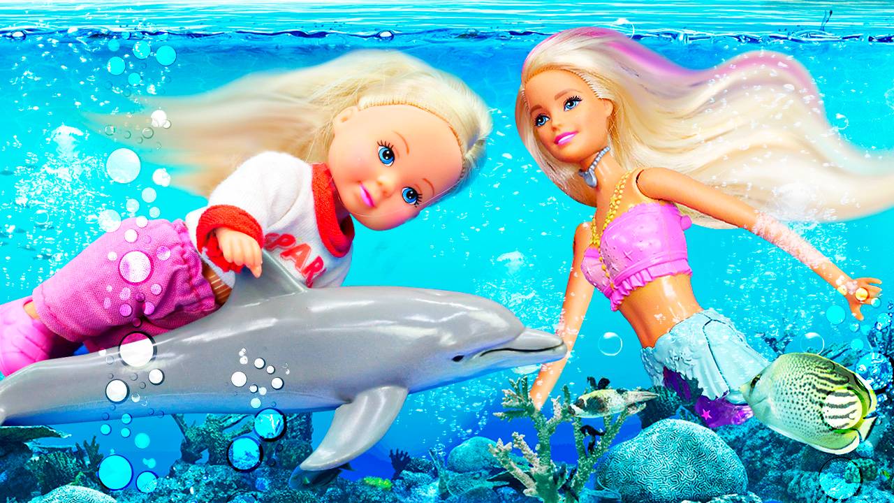 Штеффи и Барби – стилисты для русалки! 🧜♂️💄✨ Невероятное приключение в подводном царстве смотреть онлайн