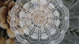 БОЛЬШАЯ САЛФЕТКА "КОЛОСКИ" КРЮЧКОМ. ЧАСТЬ 1