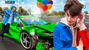 Друг Подарил Мне Машину и Я Разбил Её На День Рождения! Фиксай и Компот Майнкрафт