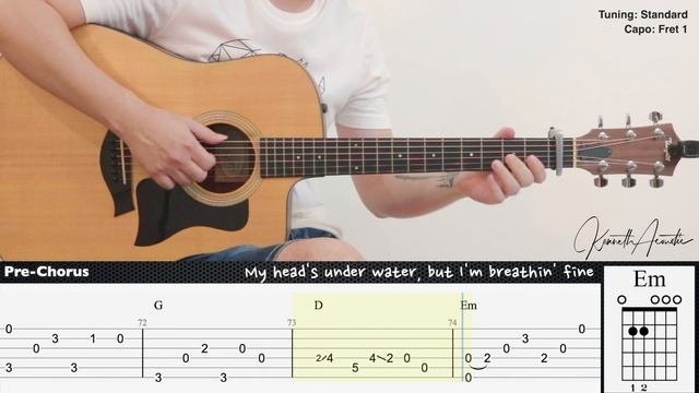 All of Me (Easy Version) John Legend | Fingerstyle Guitar | TAB + Chords + Lyrics смотреть онлайн