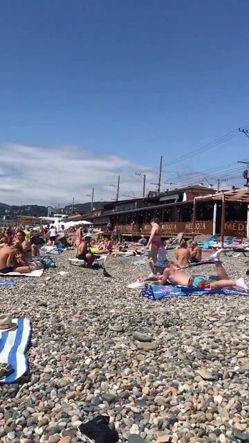 Адлер. Сочи. Пляж Чкаловский. 30.07.23 смотреть онлайн