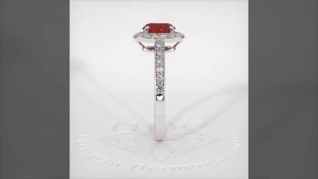 Кольцо с рубином и бриллиантами Б/З Ф36499 смотреть онлайн