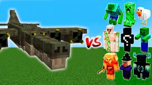 Какие МОБЫ сильнее против БОМБАРДИНО Крокодило В Майнкрафте?