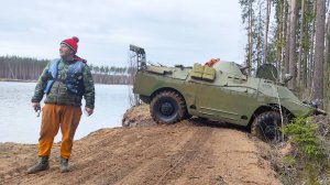 Через БОЛОТО на коварный остров / Расконсервировали БРДМ-2