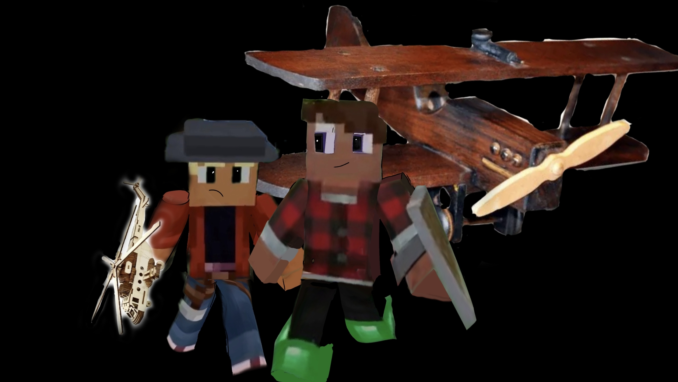 Скрафтили самолёт в выживании с модами! Выживание с модами 1 сезон 2 серия.