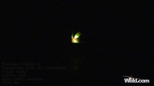 TIG Weld 3/8" Aluminum Fillets with 160 amps on DC with Helium Gas смотреть онлайн