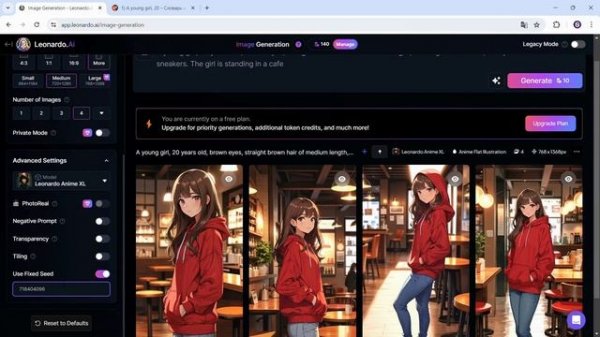 Создание одинакового персонажа в Leonardo AI на бесплатном тарифе: Полный гайд