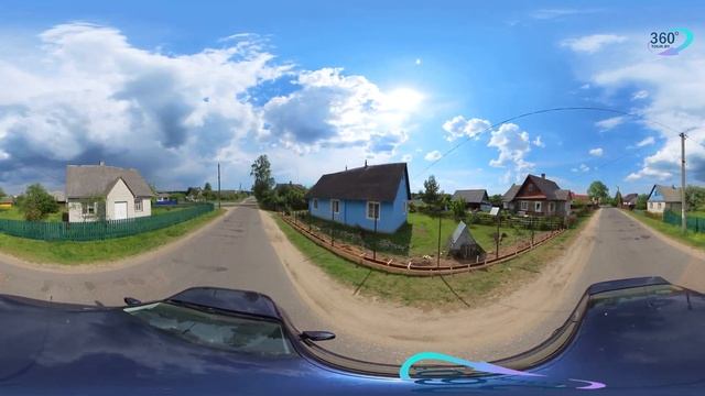 🌄 Видео 360° 🚗 Проезд по агрогородку и курортному поселку Нарочь | смотреть онлайн