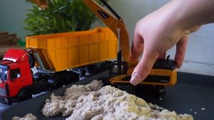 Рабочие машины для детей. Трактор, Самосвал, Экскаватор, Погрузчик