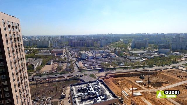 #Люблинскийпарк Строительство корпуса 13.1. Панорамные виды. смотреть онлайн