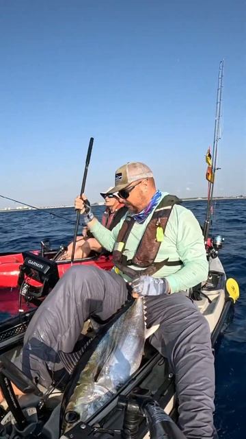 Tuna on deck. #kayakfishing #florida #tuna #kayak #fishing смотреть онлайн